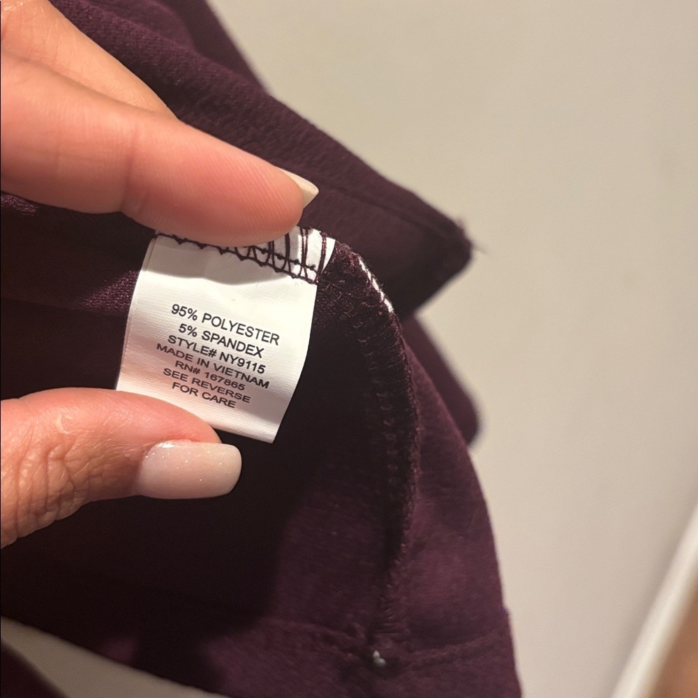 Maroon Dress with White Trim and maroon cropped blazer. Size 14W. - Picture 5 of 7